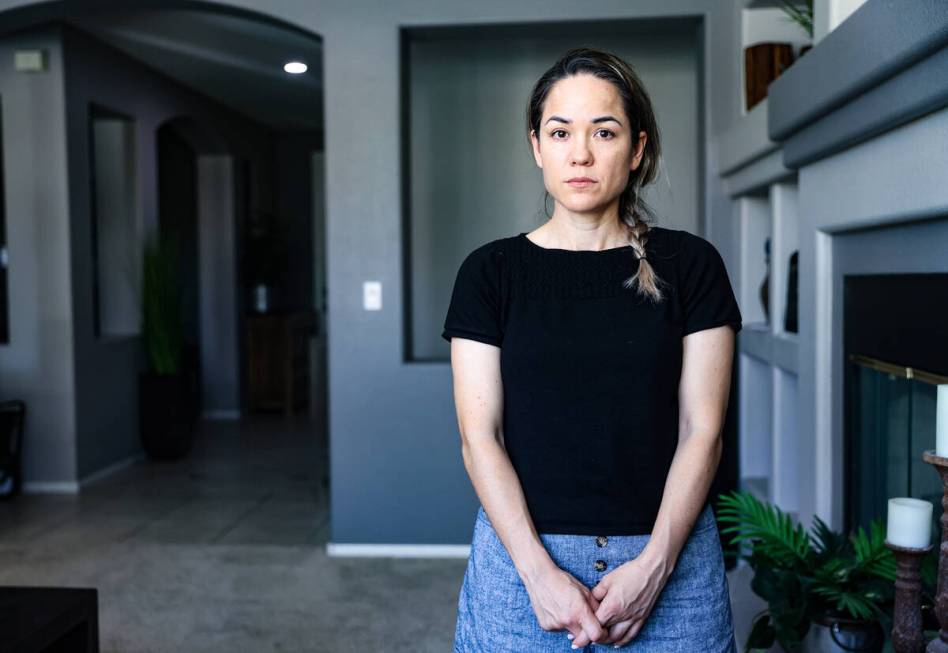 Maria Alvarado at her home at the Rhodes Ranch master-planned community in Las Vegas, Monday, J ...