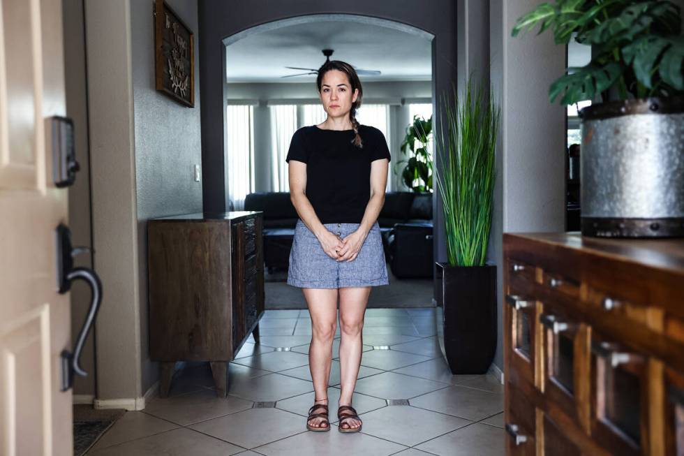 Maria Alvarado at her home at the Rhodes Ranch master-planned community in Las Vegas, Monday, J ...