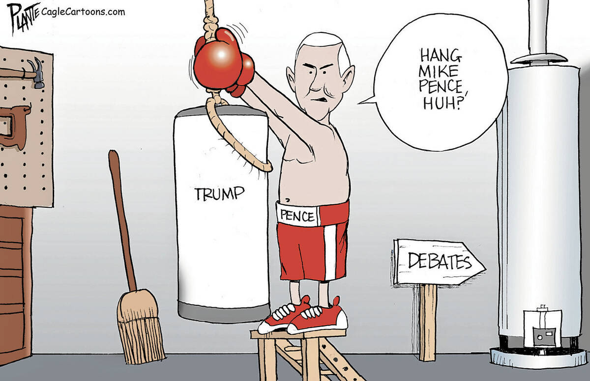 Pence Prepares for a Fight, Former Vice President Mike Pence, debates, Jan. 6., mob, chant, han ...