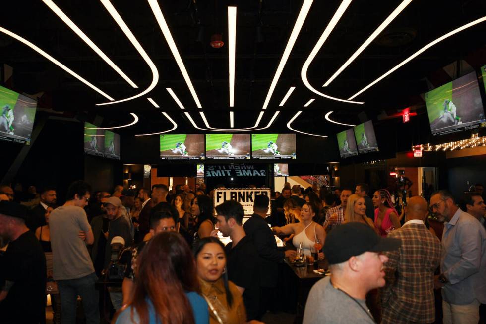 A general view at the grand opening of Flanker Kitchen & Sports Bar at Mandalay Bay Resort & Ca ...