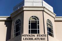 The Nevada State Legislature Building in Carson City, Nev. (Benjamin Hager/Las Vegas Review-Jou ...