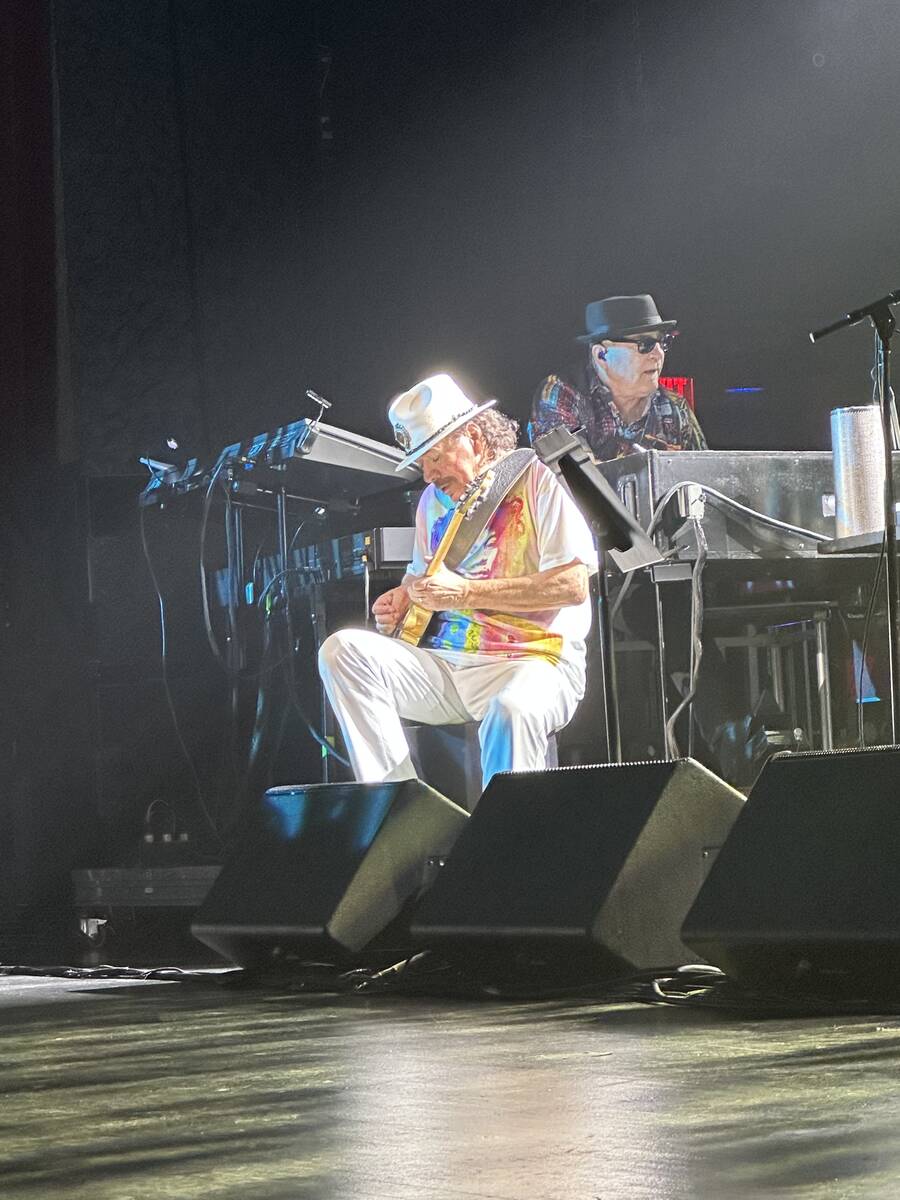 Carlos Santana is shown at Beacon Theatre in New York, after a premiere of his documentary "Car ...