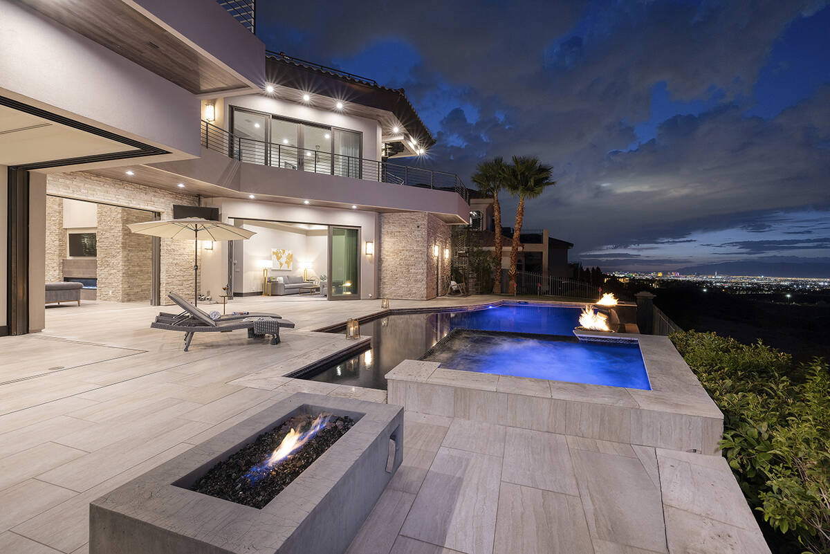 The pool area. (Douglas Elliman of Nevada)