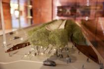 A model by Paul Murdoch Architects, one of five finalists for the permanent 1 October Memorial ...