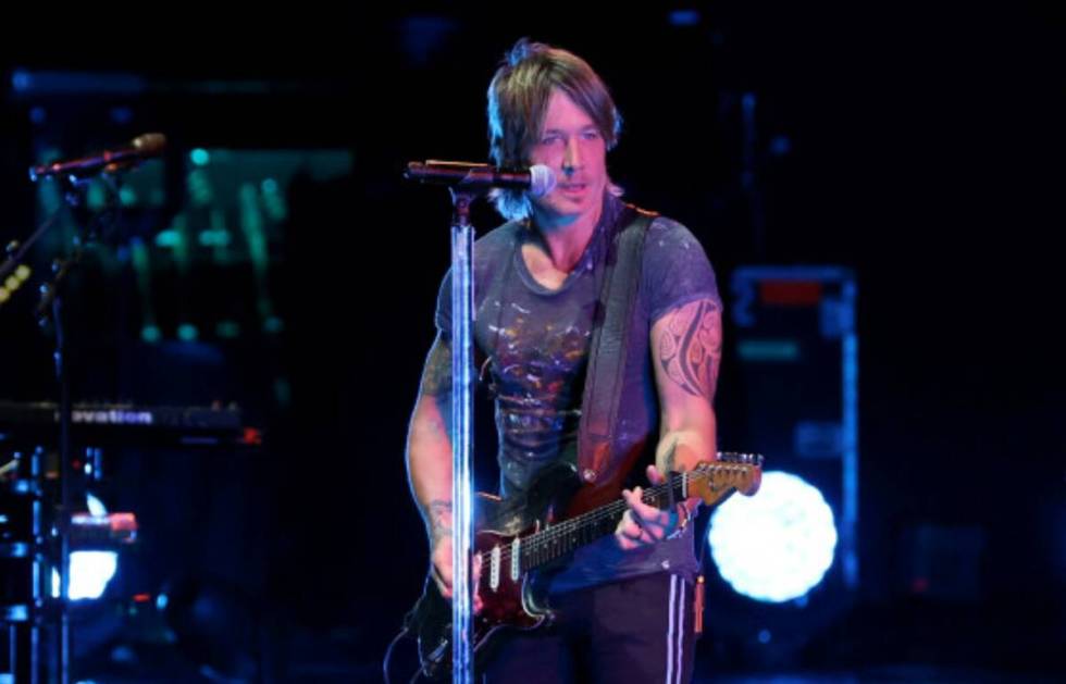 Keith Urban performs a sound check before his show at the Colosseum in March 2022 on the Strip. ...