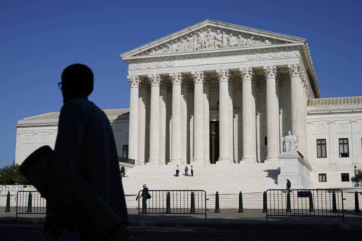 The Supreme Court on Capitol Hill in Washington, Tuesday, Sept. 22, 2020. (AP Photo/Patrick Sem ...