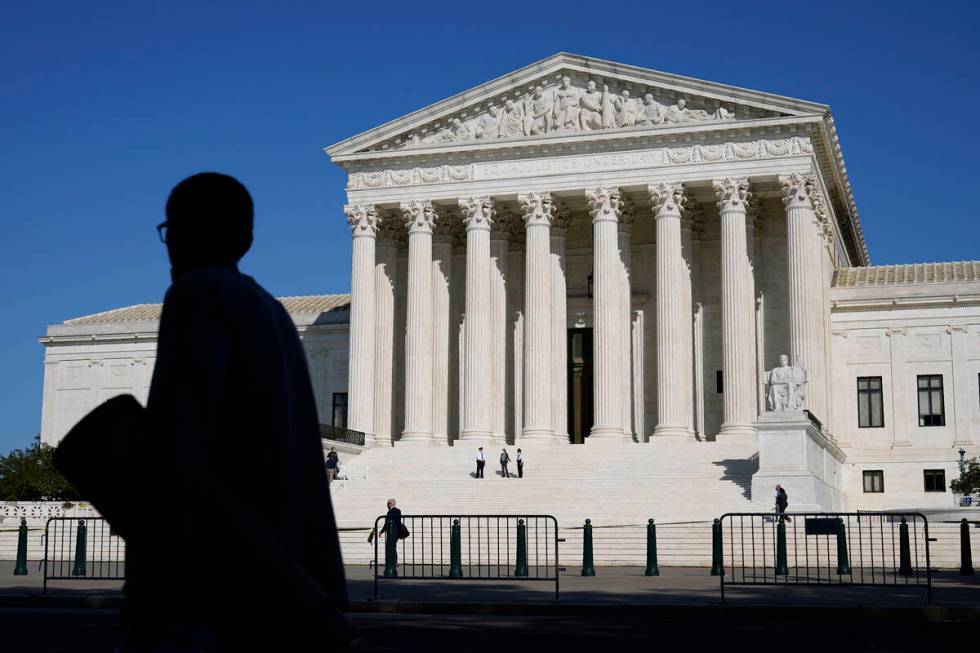 The Supreme Court on Capitol Hill in Washington, Tuesday, Sept. 22, 2020. (AP Photo/Patrick Sem ...