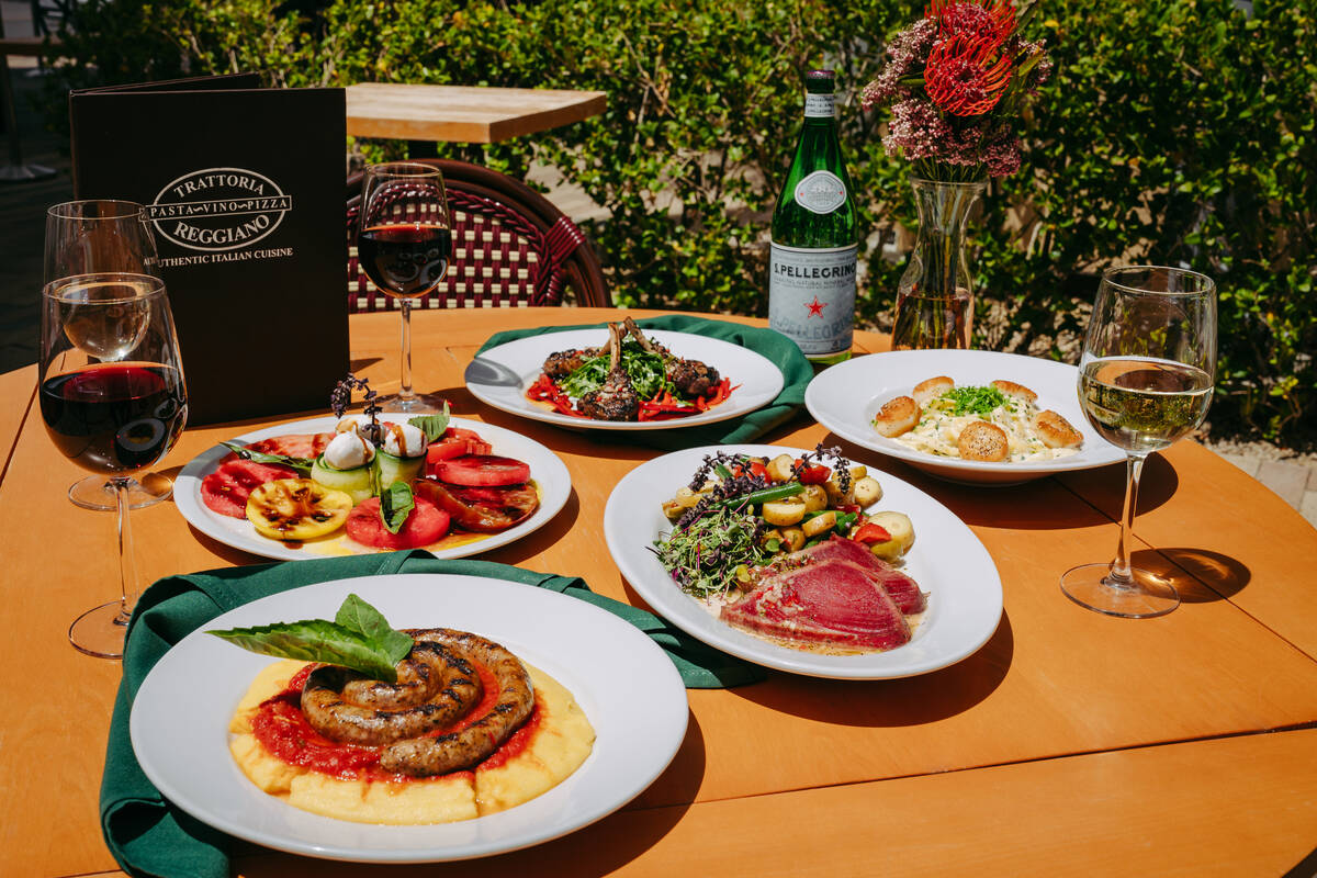 Trattoria Reggiano in Downtown Summerlin is offering themed nights and summer 2023 specials. (T ...