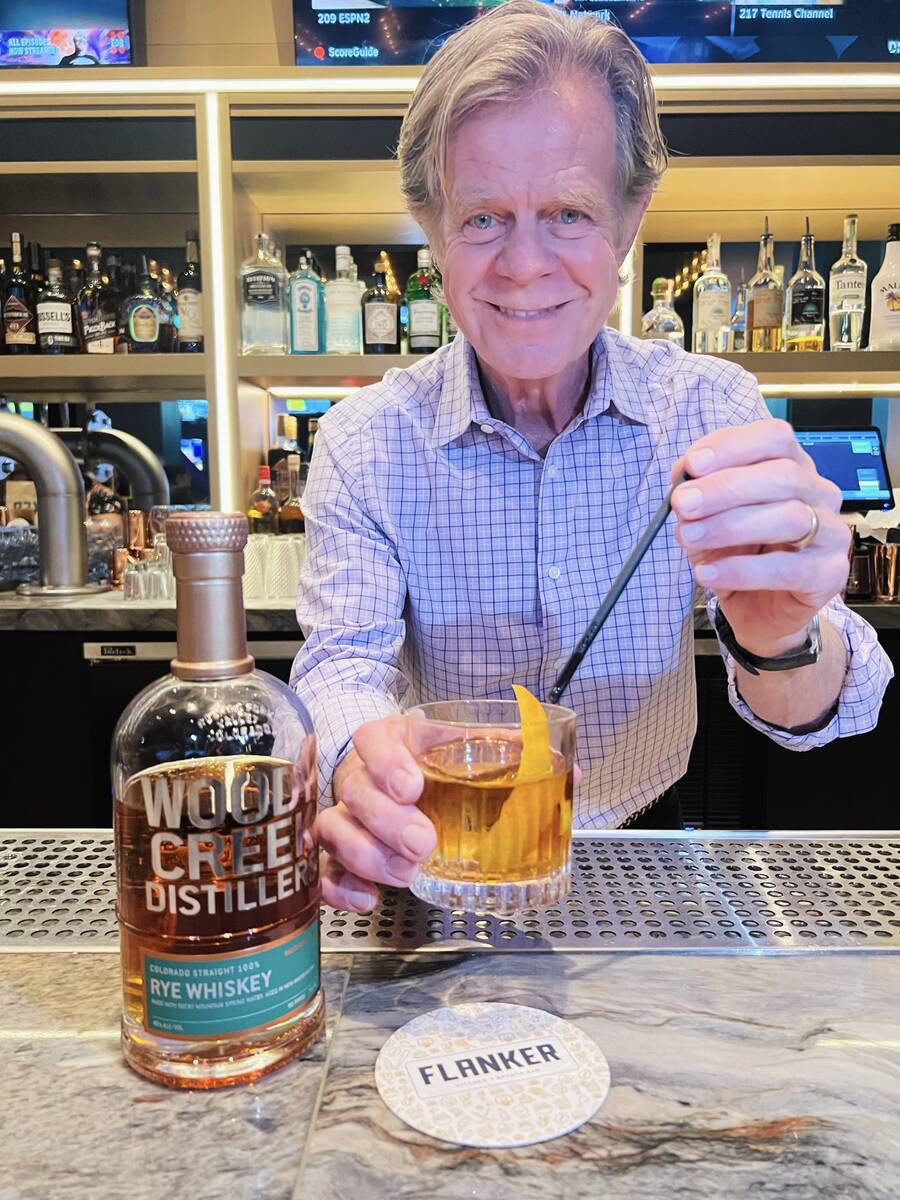 Acclaimed actor William H. Macy is shown at Flanker Kitchen + Sports Bar at Mandalay Bay on Fri ...