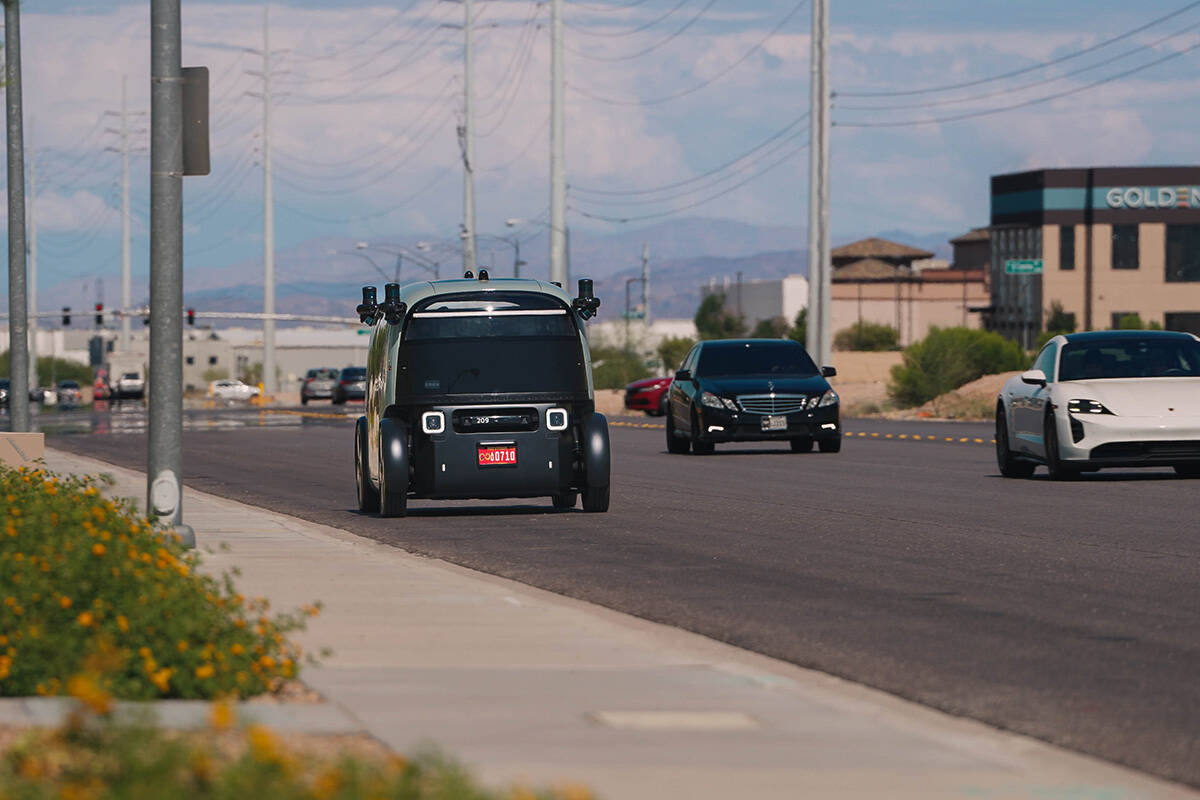 Zoox announced its fully autonomous robotaxis have been driving on public roads in Las Vegas si ...