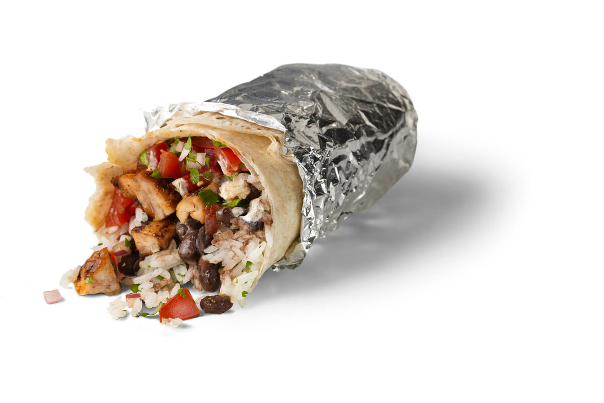 The third Chipotle Mexican Grill in Las Vegas with a Chipotlane drive-thru opens June 28, 2023. ...