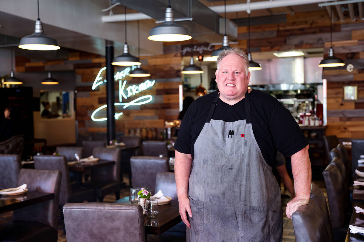 Chef-owner James Trees at Esther’s Kitchen in the Arts District in Las Vegas, Wednesday, June ...