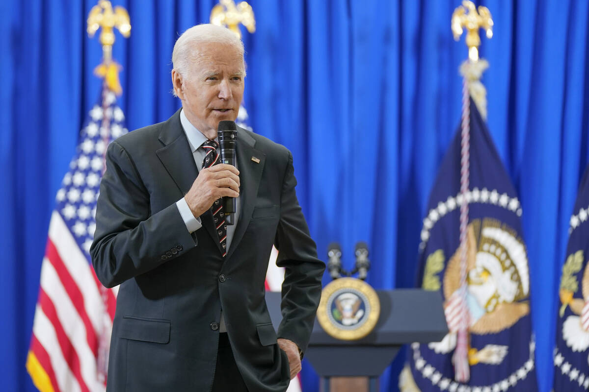 President Joe Biden speaks at the Major Joseph R. "Beau" Biden III National Guard/Reserve Cente ...