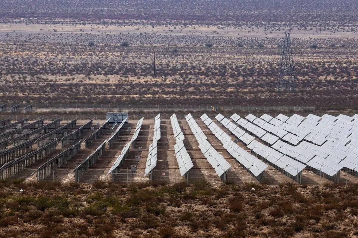 More desert land is planned to be used for solar farms by NV Energy, as the utility was the win ...