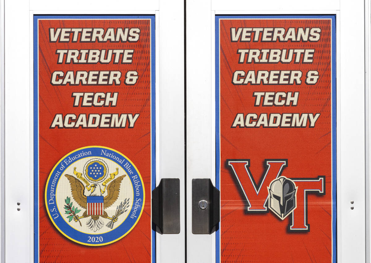 Veterans Tribute Career and Technical Academy at 2531 Vegas Drive is pictured on Wednesday, Jul ...