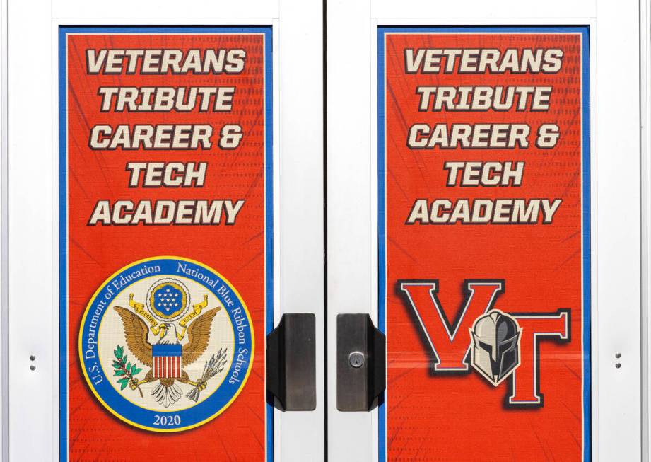 Veterans Tribute Career and Technical Academy at 2531 Vegas Drive is pictured on Wednesday, Jul ...