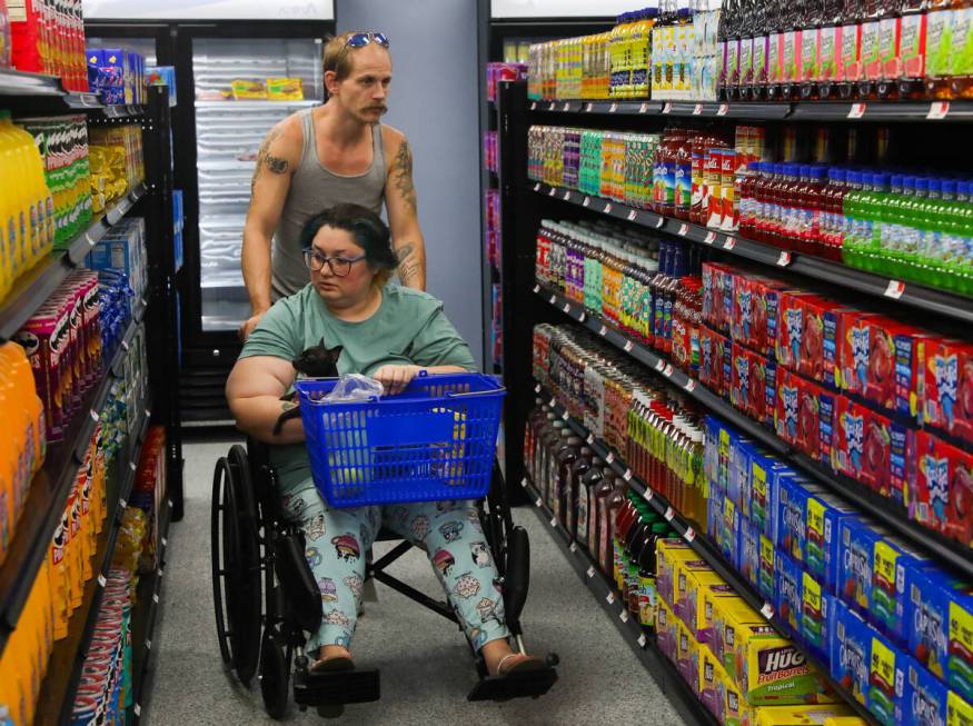 Bradley Iacobucci and Beverly Iacobucci peruse through the aisles at The After Market on Thursd ...