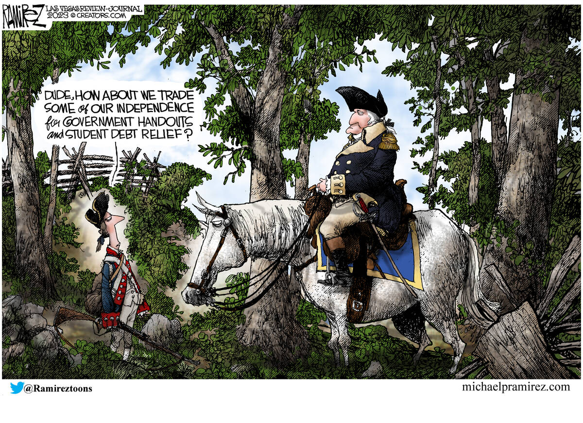 Americans did not fight a revolution for independence 247 years ago to trade our liberty for go ...