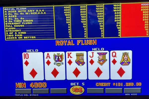 A local hit a royal flush of diamonds to win a $100,000 jackpot at Rampart Casino on Friday, Ju ...