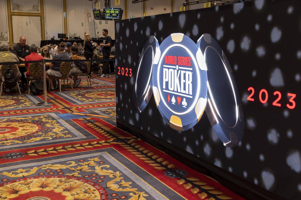 The first day of the the World Series of Poker is underway at Horseshoe Las Vegas on Tuesday, M ...