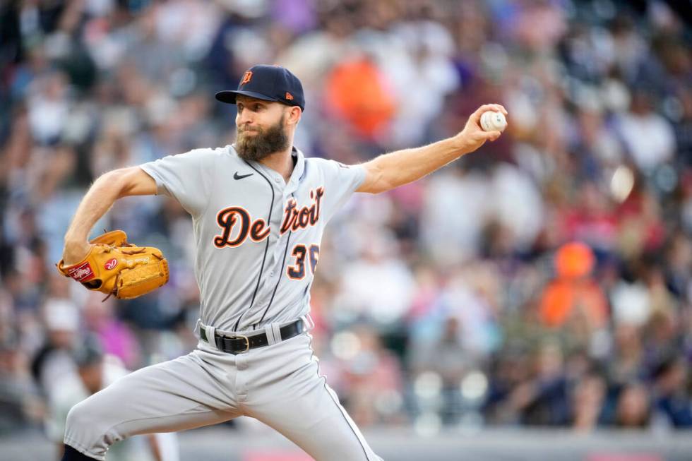 Detroit Tigers relief pitcher Chasen Shreve (36) in the sixth inning of a baseball game Friday, ...