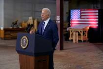 FILE - President Joe Biden delivers a speech on infrastructure spending at Carpenters Pittsburg ...