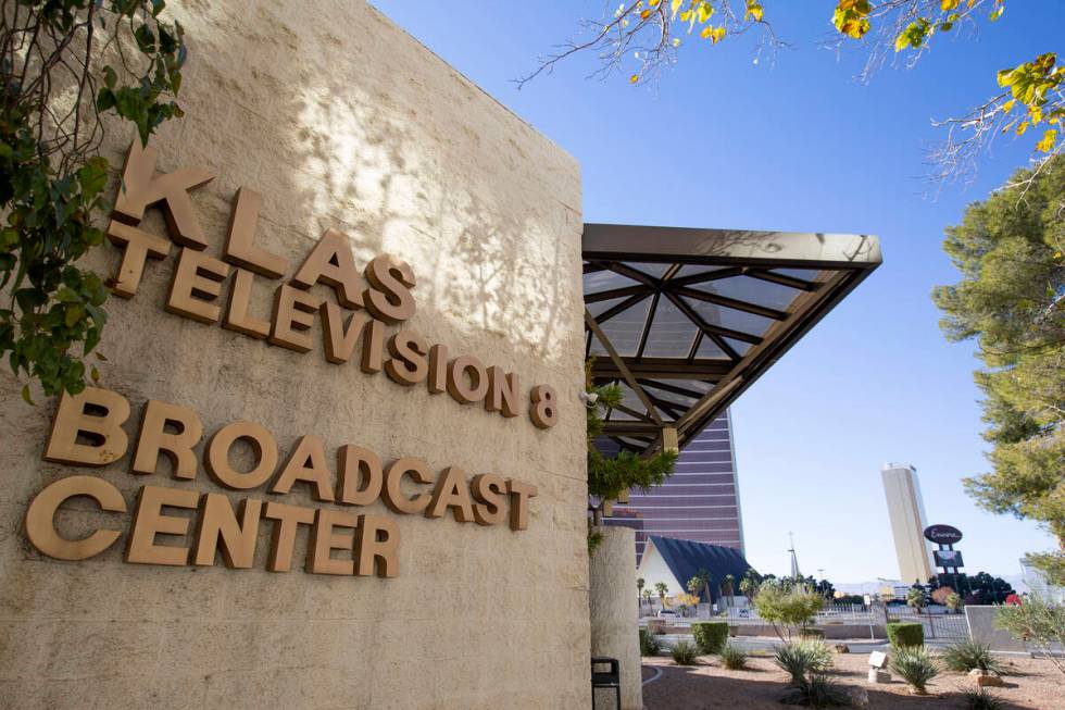 The KLAS-TV, Channel 8, building is seen on Wednesday, Dec. 2, 2020, in Las Vegas. The channel ...
