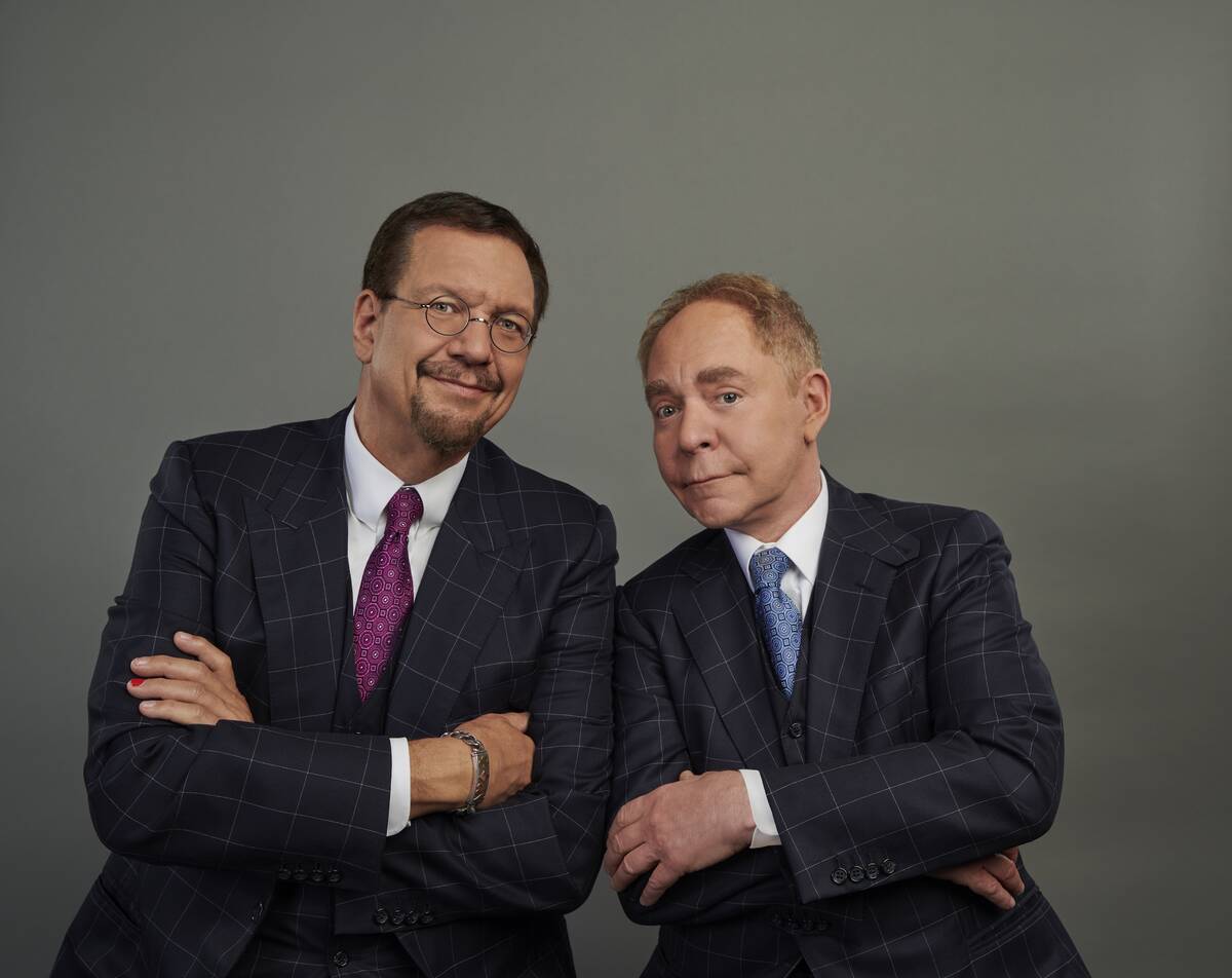 Longtime Rio headliners Penn & Teller are shown in portrait. (Penn & Teller)