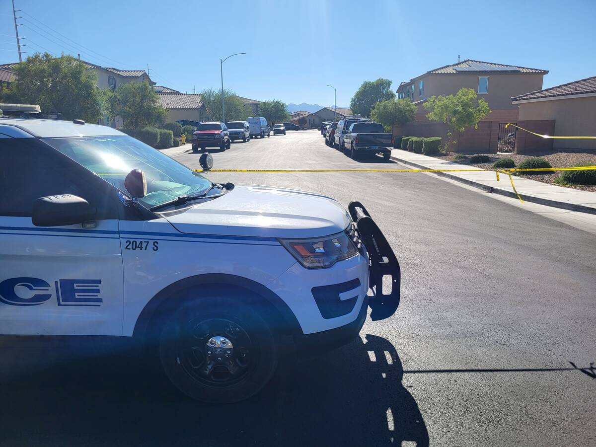 Police taped off the road where the shooting took place. (Mark Credico)