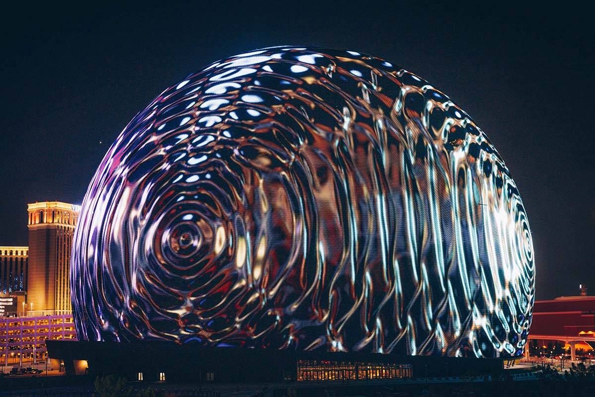 The MSG Sphere was on full display on Tuesday, July 4, 2023, in Las Vegas. (Sphere Entertainment)