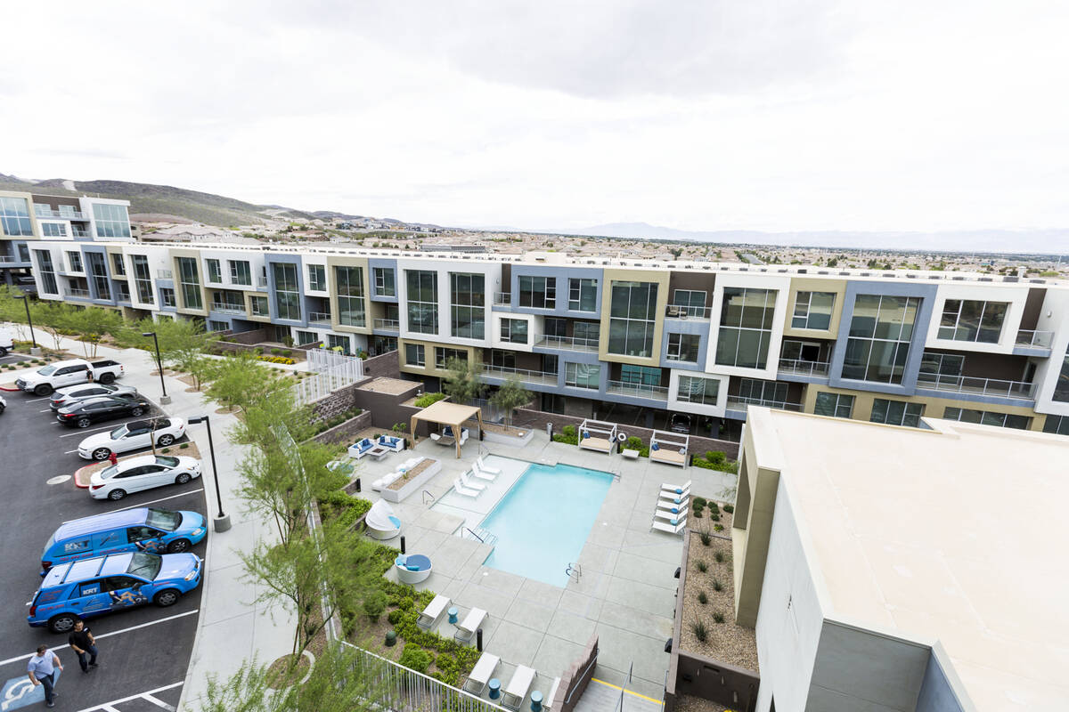 Vantage Lofts luxury rental property on South Gibson Road and Paseo Verde Parkway in Henderson, ...