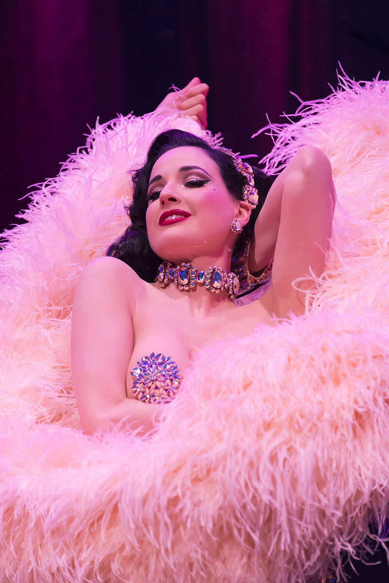 Burlesque queen Dita Von Teese is shown in an undated promotional photo (Elyx Copper Coupe)