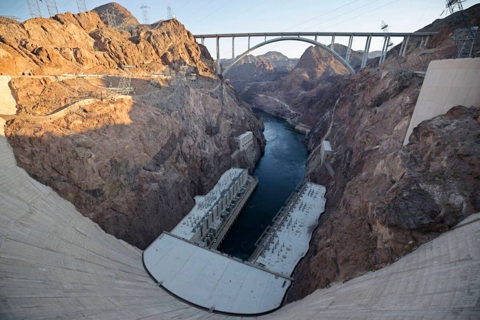 The Hoover Dam and the Mike O'Callaghan-Pat Tillman Memorial Bridge are seen , Thursday, July 6 ...