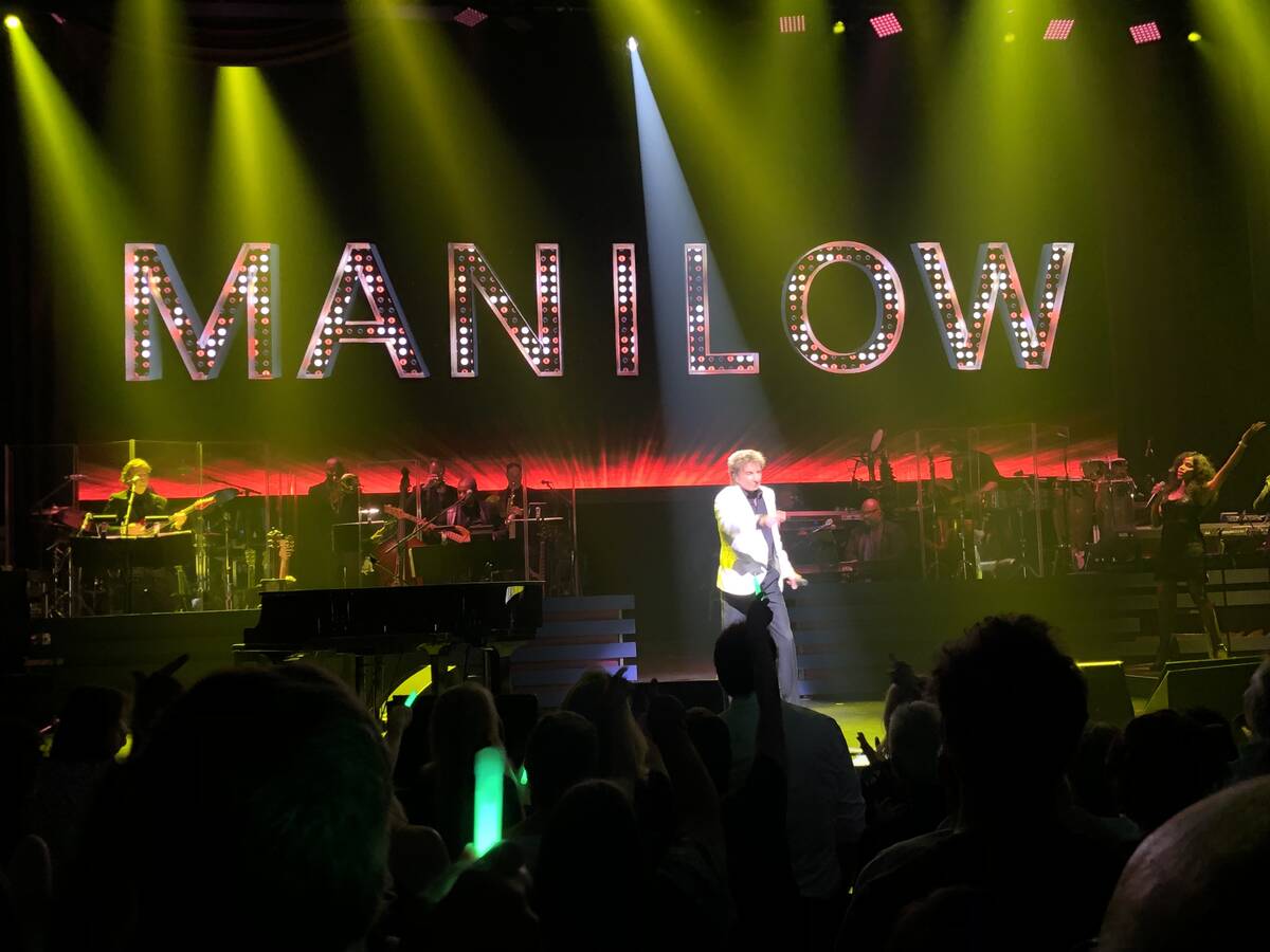 Barry Manilow performs Saturday, Aug. 17, 2019, at the Lunt-Fontanne Theatre on Broadway in New ...