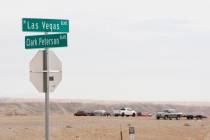 FILE - Nellis Dunes in Las Vegas near the Apex exit on Interstate 15 is seen on Sunday, Dec. 21 ...