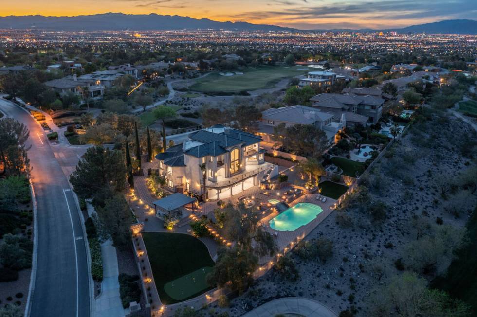 Realtor Jordan Betten is offering a free Ferrari with this $4.8 million mansion in Henderson in ...