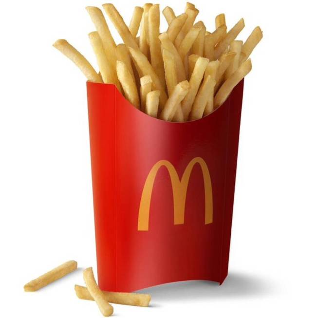 The classic red, yellow, hot and crisp: McDonald's French fries. (McDonald's)