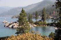 Lake Tahoe during the 22nd-annual Lake Tahoe Summit, at Sand Harbor State Park, near Incline Vi ...