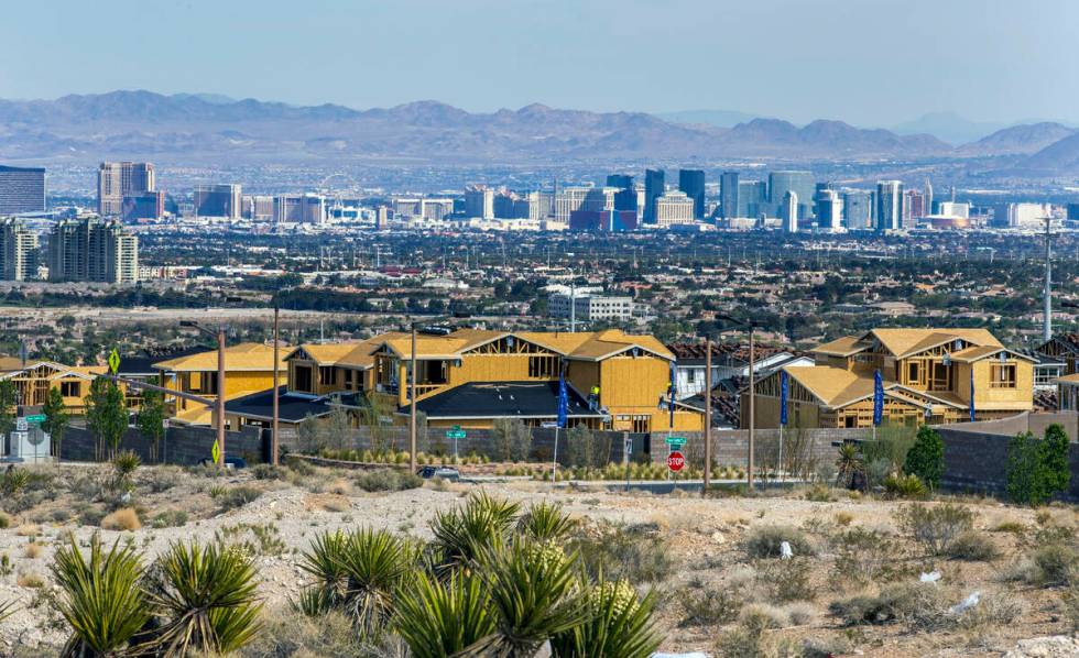 New homes under construction along West Reedpoint Drive and Desert Foothills Drive on Wednesday ...