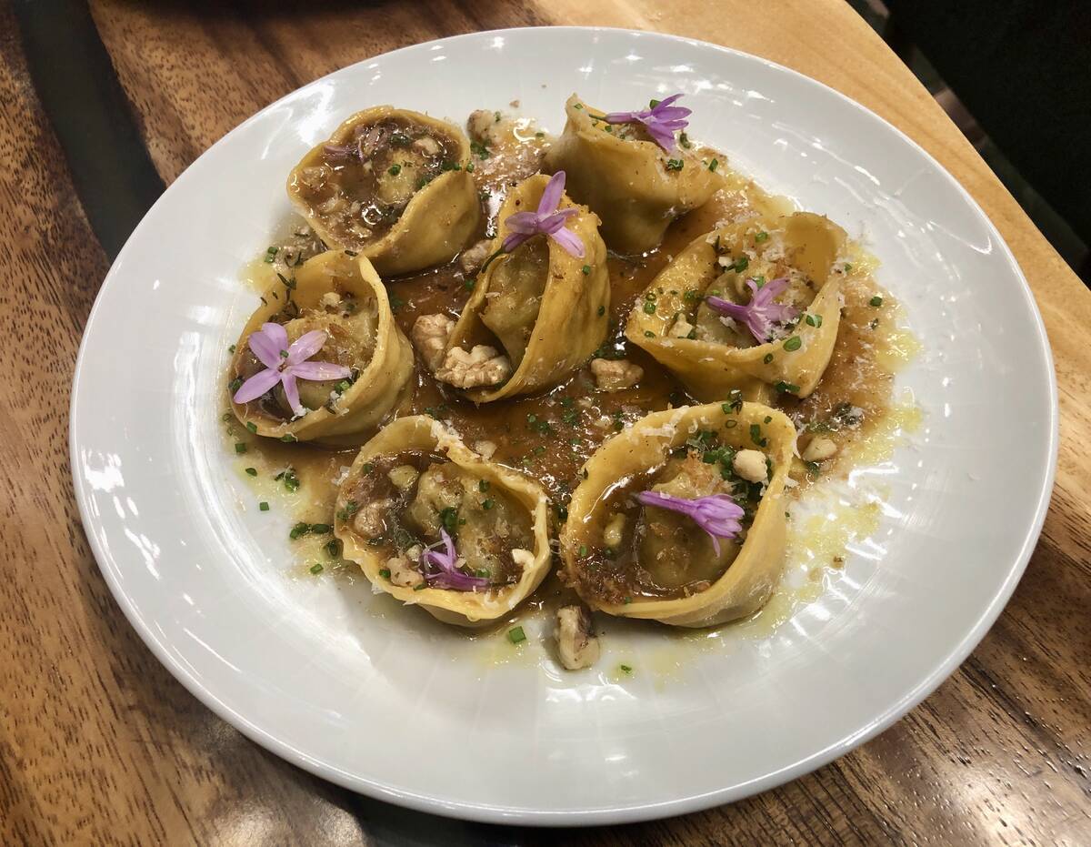 Truffle, mushroom and fontina tortelloni from Amari, the highly anticipated restaurant set to o ...