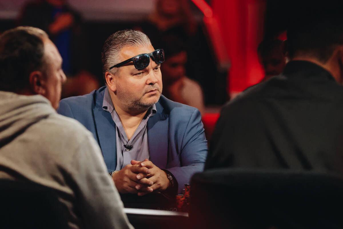 Jan-Peter Jachtmann watches a competitor during the World Series of Poker $10,000 buy-in No-lim ...