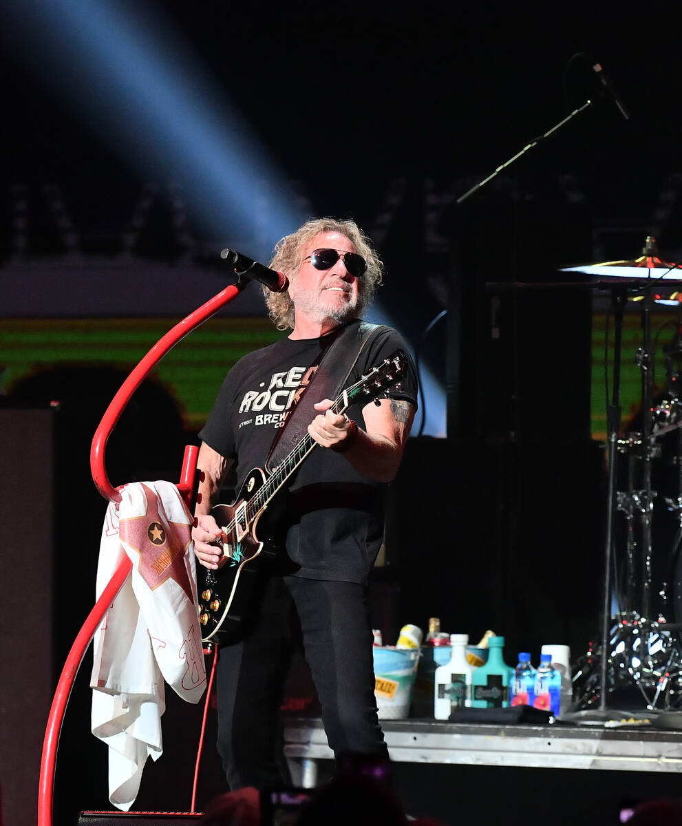 Sammy Hagar performs at The Pearl Concert Theater at Palms Casino Resort on July 15, 2023 in La ...