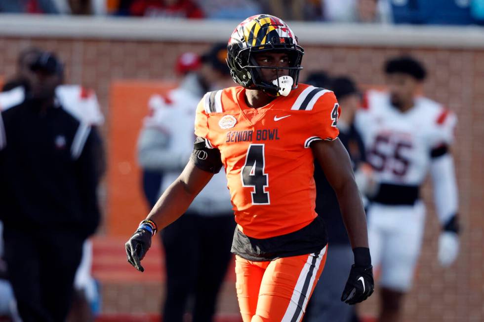 National defensive back Jakorian Bennett of Maryland (4) during the second half of the Senior B ...