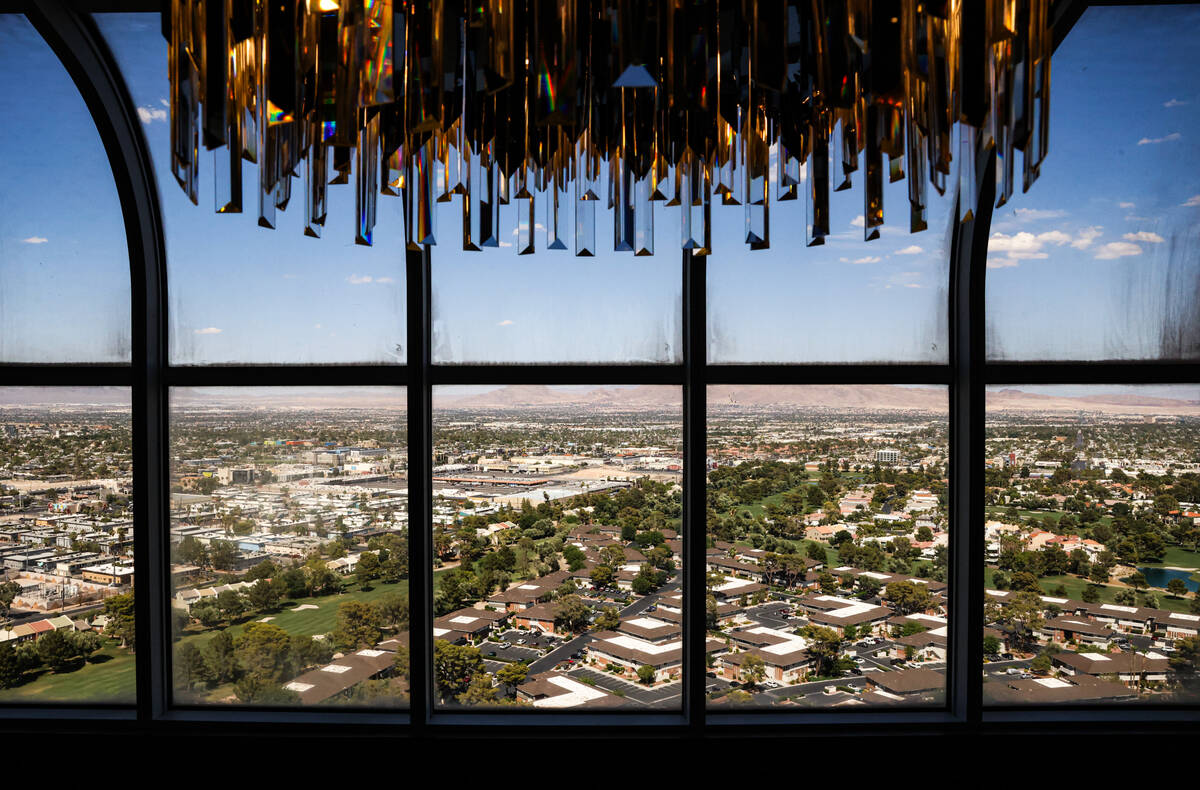 The view from the atrium in the Country Club, one of the themed suites at the Westgate hotel-ca ...