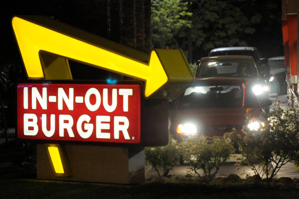 A throwback style In-N-Out Burger located across from Allegiant Stadium is expected to open in ...