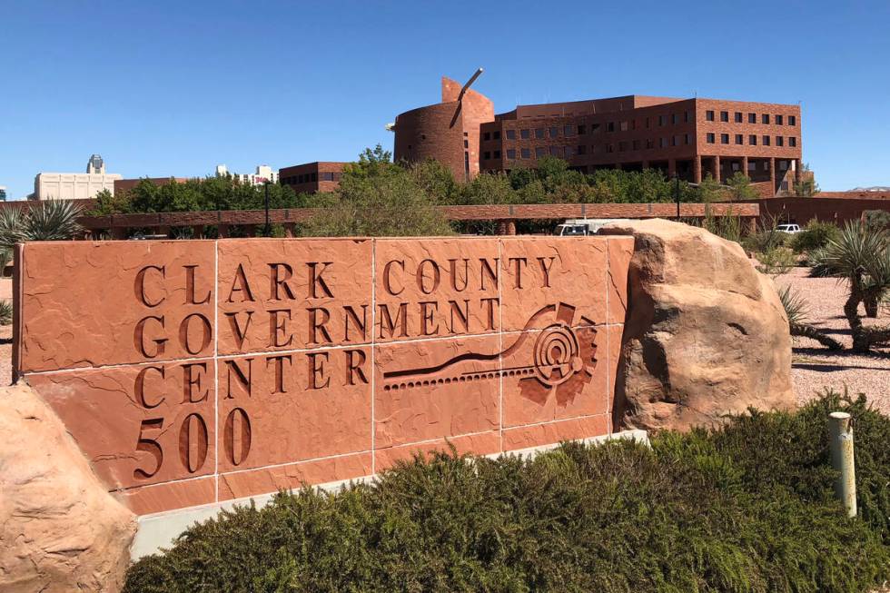The Clark County Government Center in Las Vegas, on Wednesday, September 19, 2018. Mat Luschek/ ...