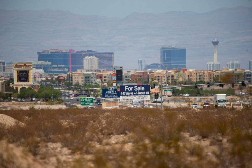 A portion of 126 acres at the southwest corner of Las Vegas Boulevard and Cactus Avenue, which ...