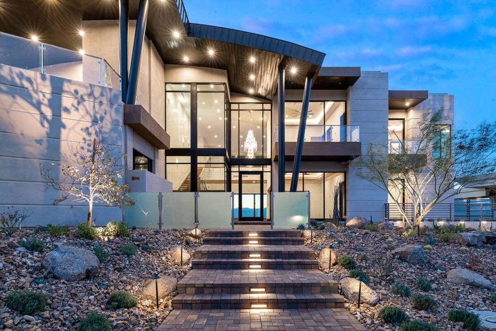 The two-story home measures 9,288 square feet. (IS Luxury)