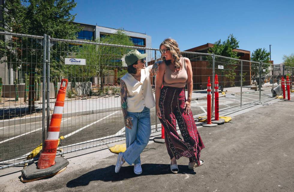 Amalie Zinsser, left, community director for UnCommons, and Heather Vincent, head of community ...