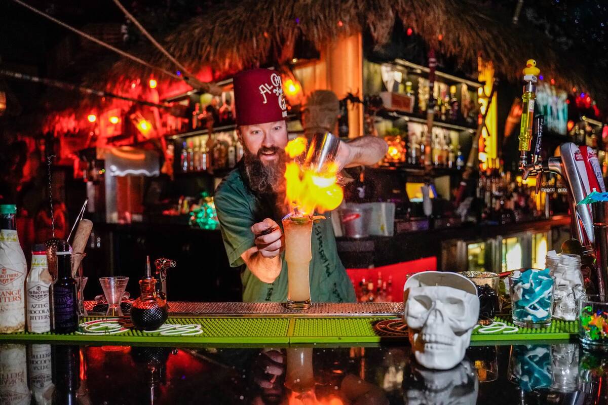 Adam Rains is head bartender of The Golden Tiki in Chinatown Las Vegas, where any cocktail can ...